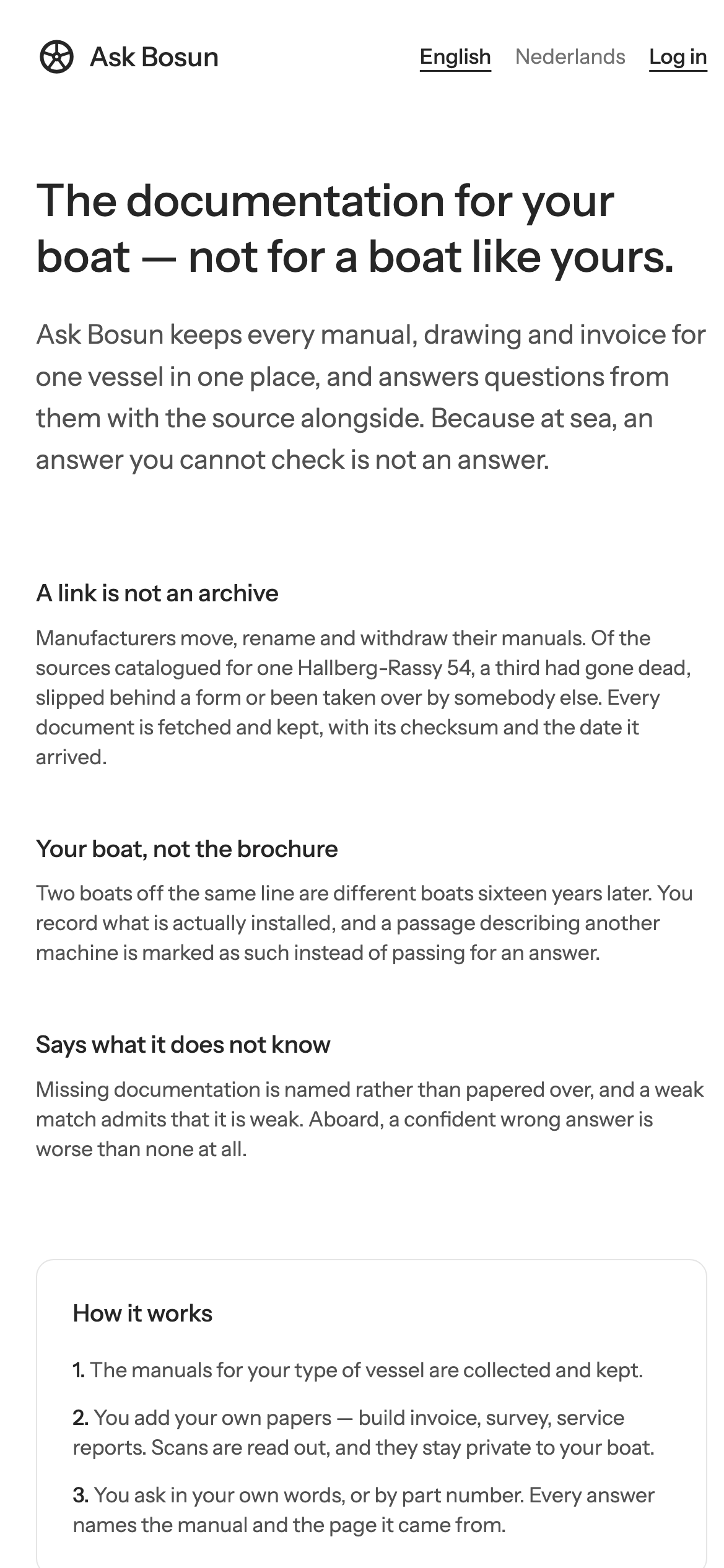 Ask Bosun Screenshot