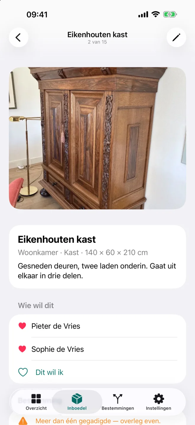 Inboedelplan Screenshot